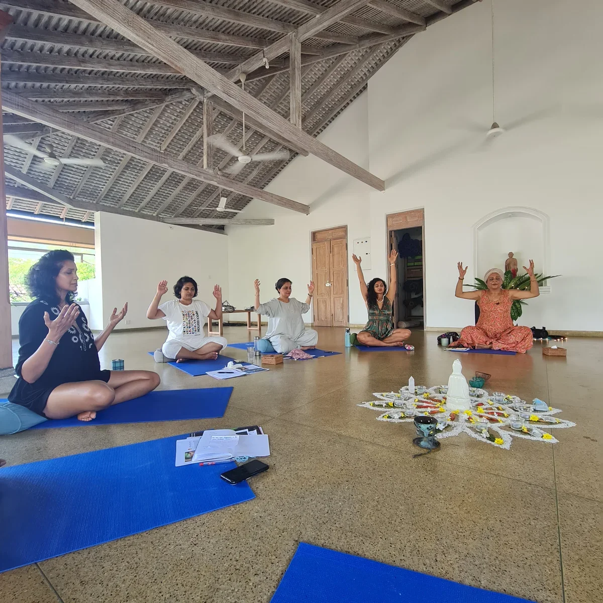 Retreat meditation circle