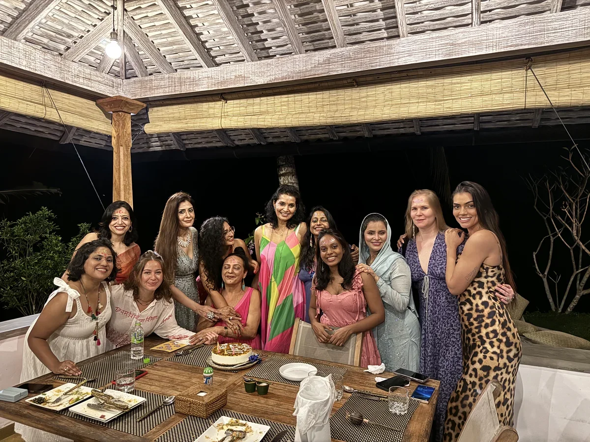 Group dinner celebration